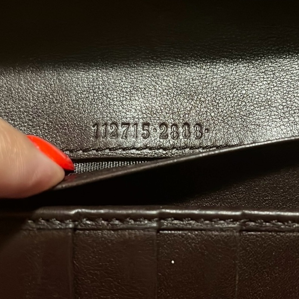Gucci Guccissima Interlocking Leather Long Wallet, Brown - Picture 13 of 16